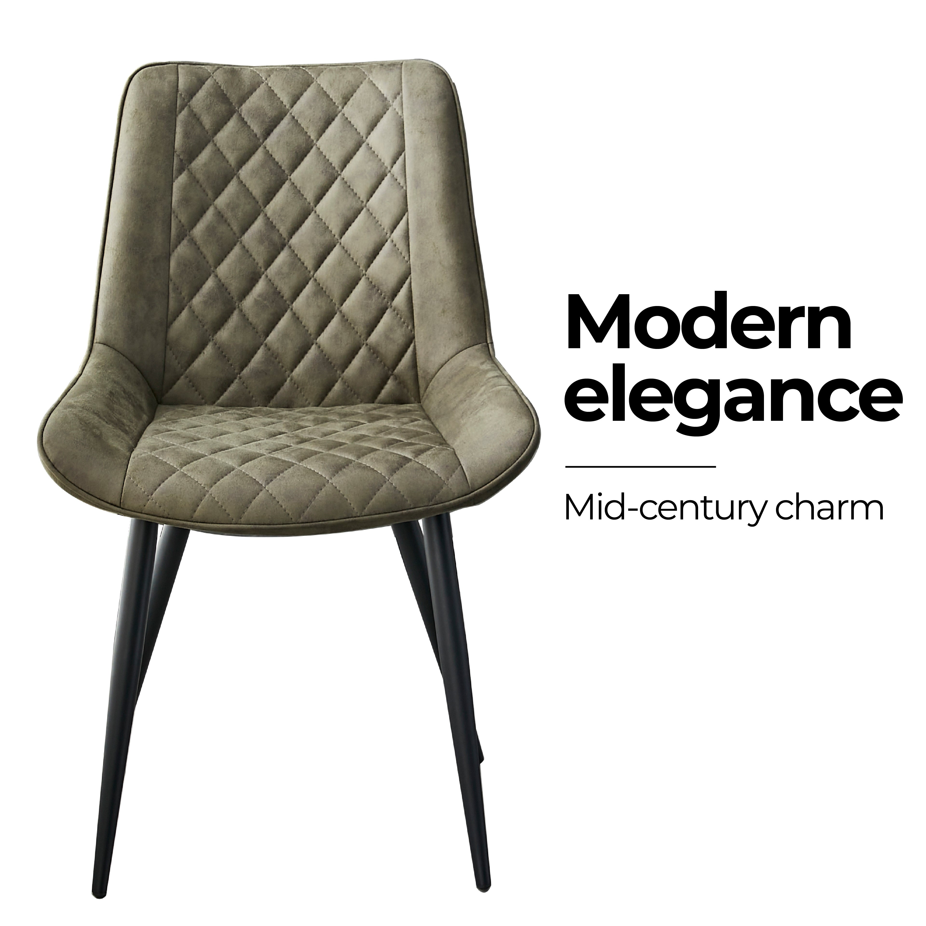 Tyler Fabric Chair (Set of 4) - Olive Green 4