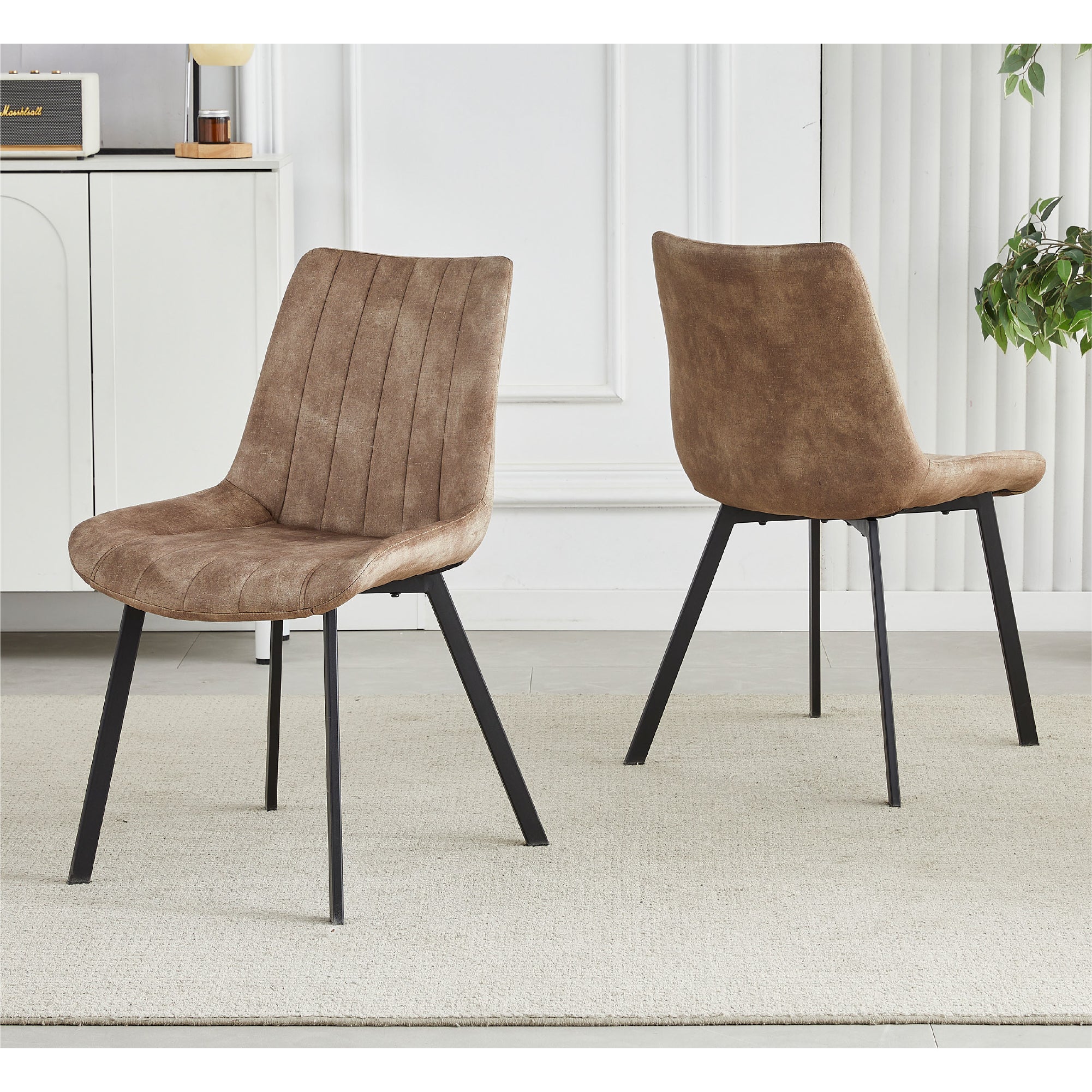 Sloane Fabric Dining Chairs (Set of 4) - Taupe 3