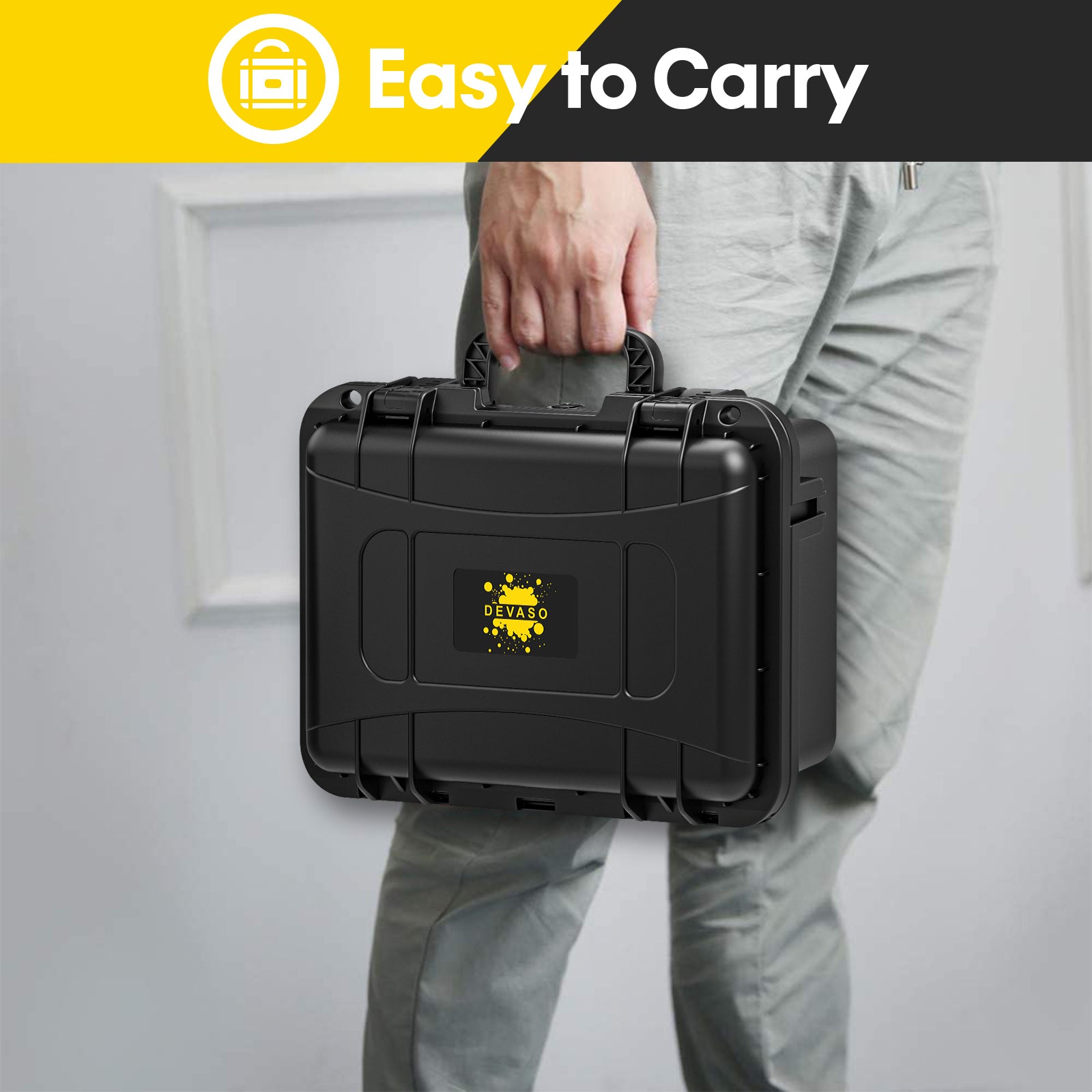 DEVASO Carrying Case for Nintendo Switch OLED Case, Professional Safe Hard-Black 4