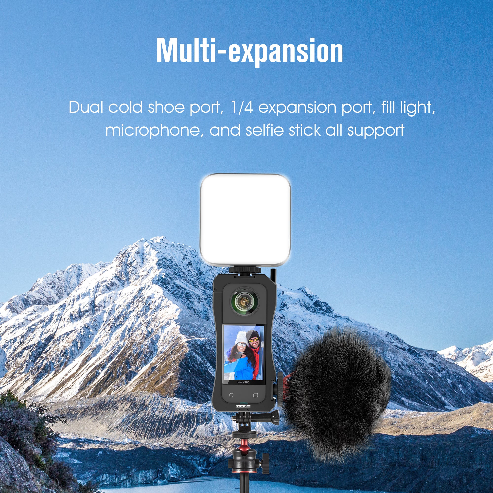 Startrc Insta360 X3 Metal Protective Frame Rabbit Cage Utility aluminium Housing 6