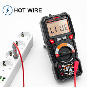 KAIWEETS Digital Multimeter TRMS 6000 Counts Voltmeter Auto-Ranging Fast Accurately Measures Voltage Current Amp Resistance Diodes Continuity Duty-Cycle Capacitance Temperature for Automotive 9