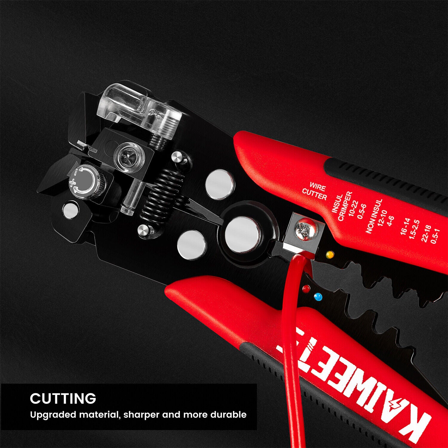 Kaiweets KWS-103 Self Adjusting Wire Stripper Wire Cutter Cable Stripper Clamp 8