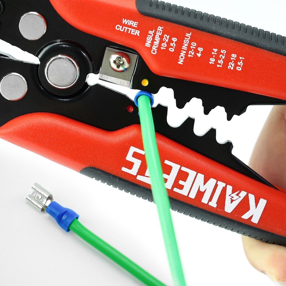 Kaiweets KWS-103 Self Adjusting Wire Stripper Wire Cutter Cable Stripper Clamp 11