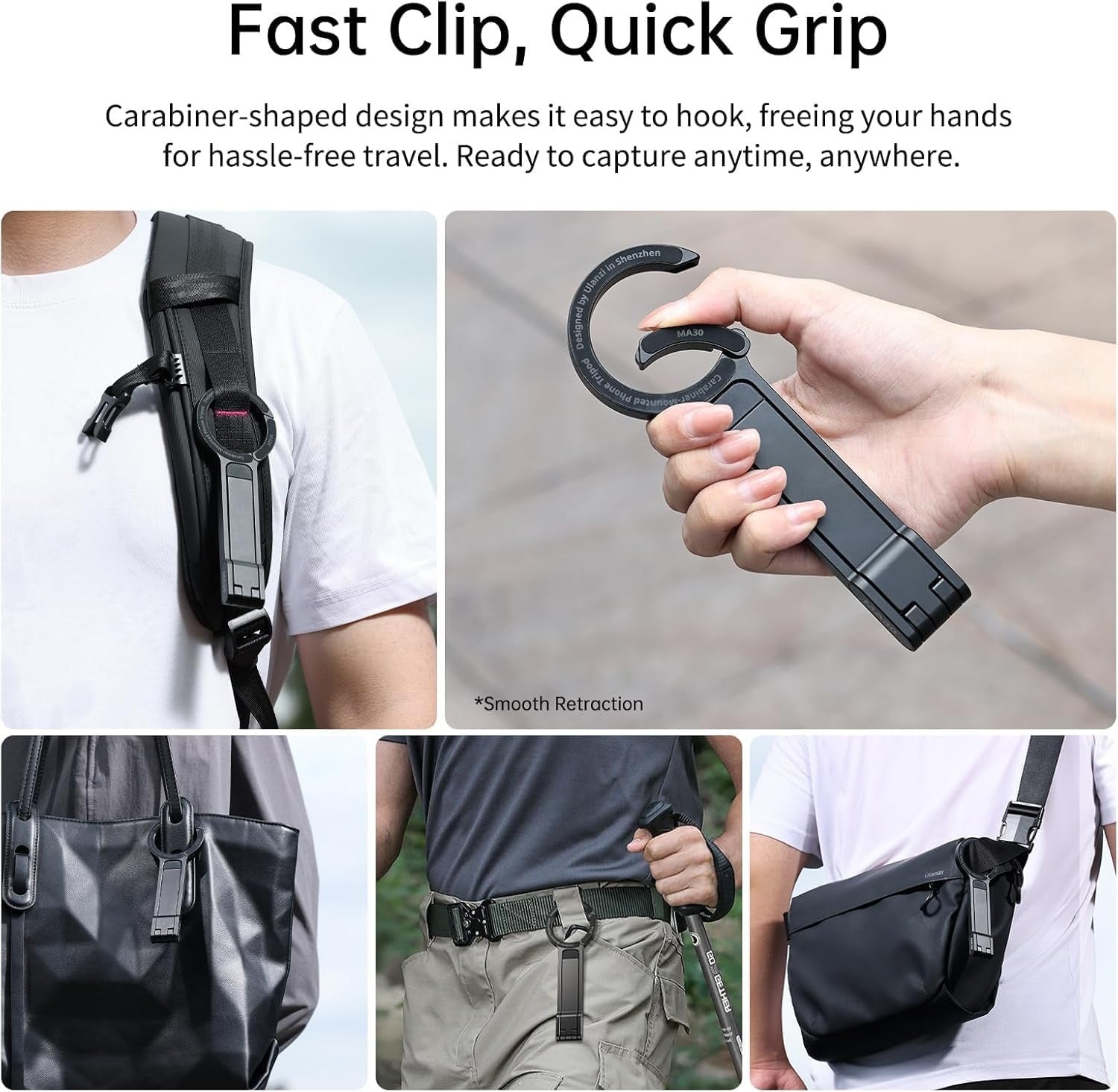 ULANZI MA30 Magnetic Phone Tripod Stand for iPhone (Purple) 4