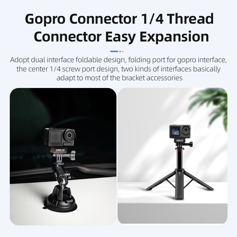 STARTRC Action 5 Pro Magnetic Adapter Mount for DJI Osmo Action 5 Pro/Action 4/Action 3 Quick Release Adapter with Connection Adapter Extension Base Accessories 3