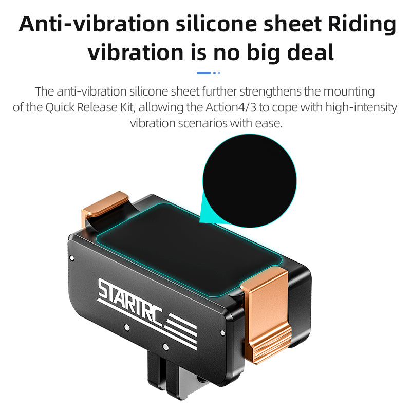 STARTRC Action 5 Pro Magnetic Adapter Mount for DJI Osmo Action 5 Pro/Action 4/Action 3 Quick Release Adapter with Connection Adapter Extension Base Accessories 4