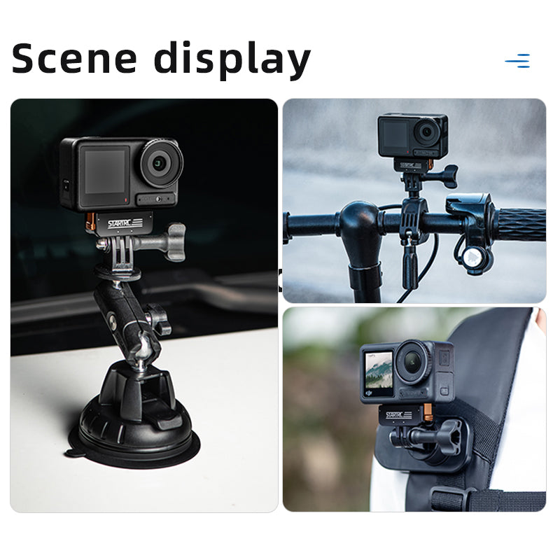 STARTRC Action 5 Pro Magnetic Adapter Mount for DJI Osmo Action 5 Pro/Action 4/Action 3 Quick Release Adapter with Connection Adapter Extension Base Accessories 7