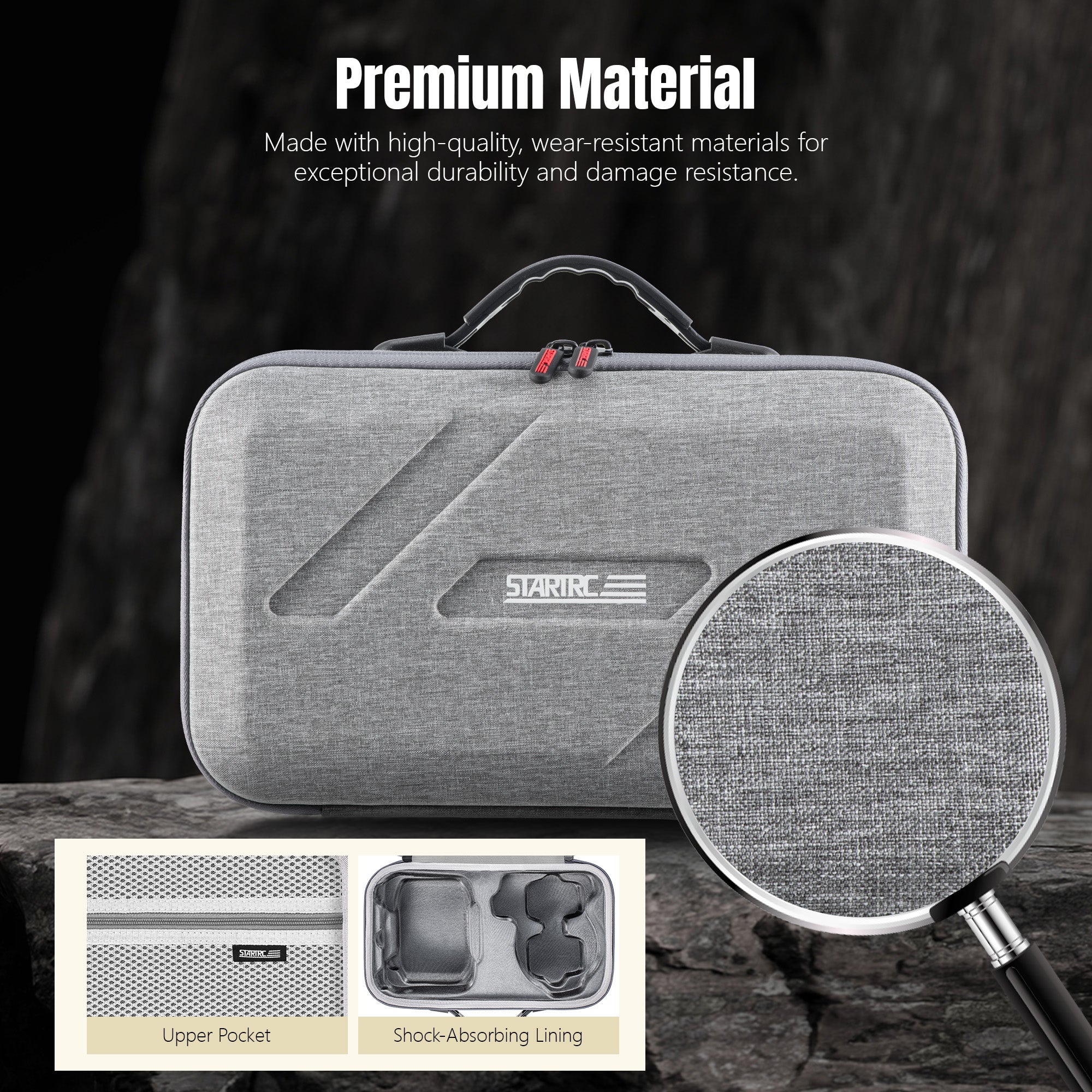 STARTRC Flip Drone Case for DJI Flip Fly More Combo,Portable PU Leather Shoulder Bag Can Organizes RC2/RC-N3 Remote, 7 Original Batteries, Charging Hub, 65W Charger, Flip Drone and Other Accessories 5