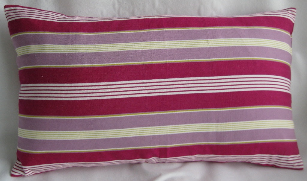 Pack of 4 Coste Fuchsia 35x70cm Multicoloured Striped Cushion Cover 3