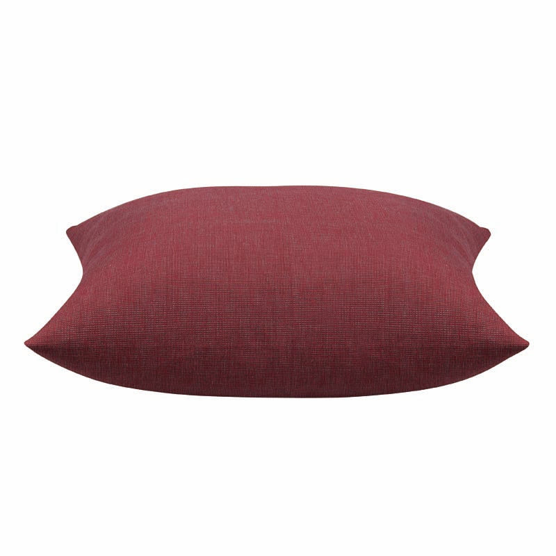 Pack of 4 Elements Deep Red Solid Base Colour Square Cushion Covers 4