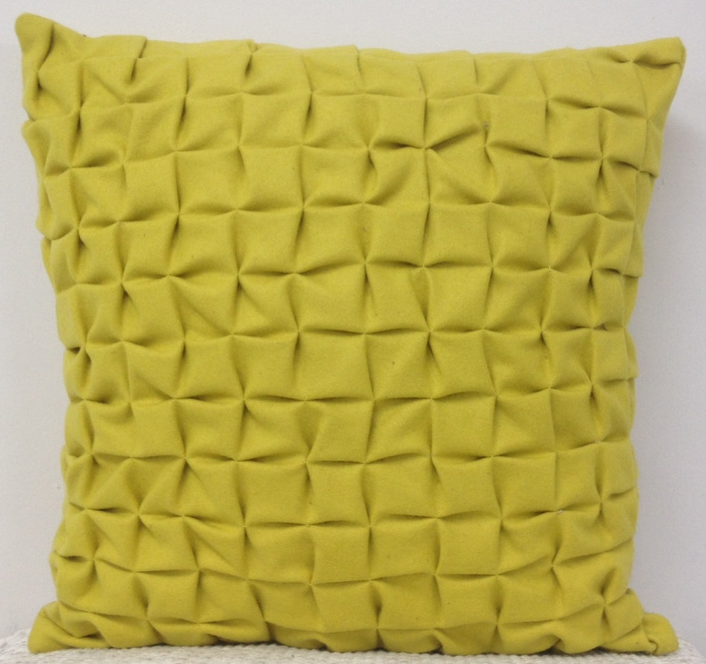 Pack of 4 Flux Mustard Yellow 3D Textured 45cm x 45cm Cushion Covers 3