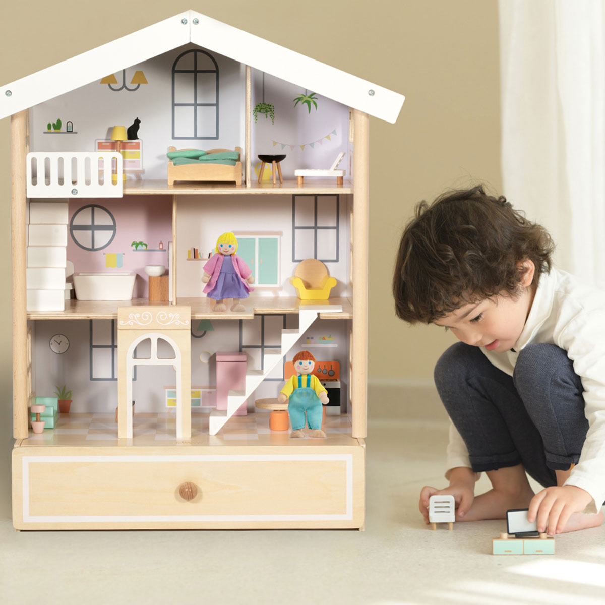 Classic World Happy Villa Dollhouse 3