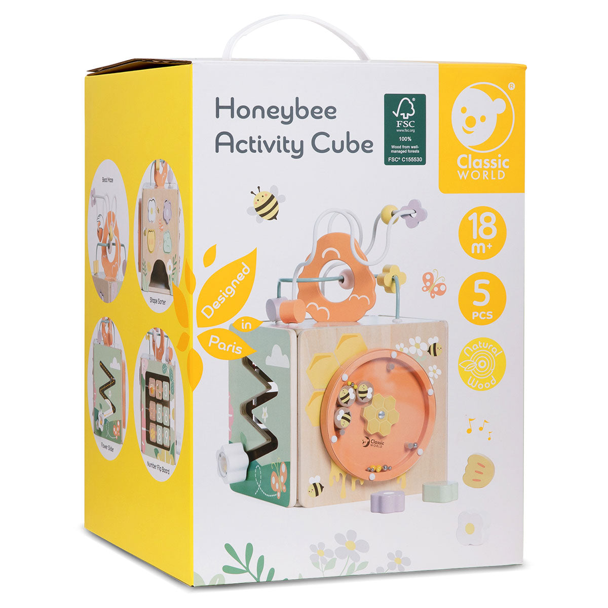 Classic World Honeybee Activity Cube 9