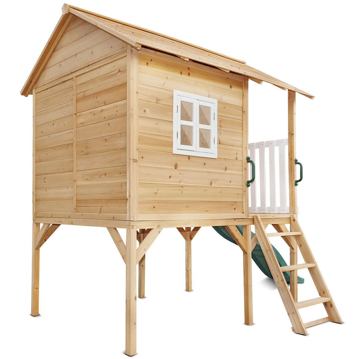 Lifespan Kids Archie Elevated Cubby House with Green Slide 5