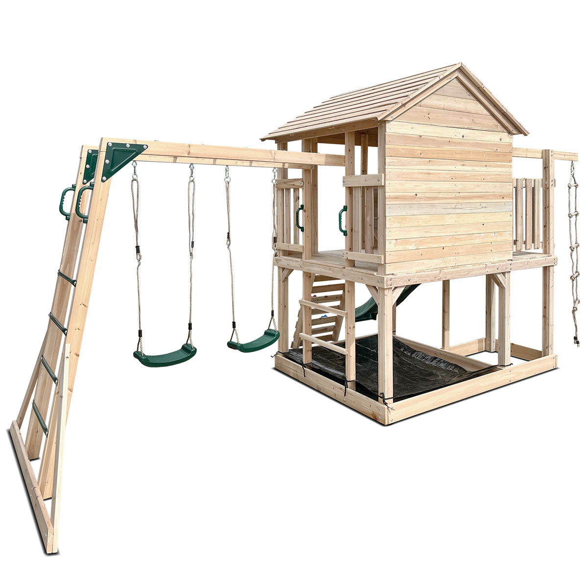 Lifespan Kids Kingston Cubby House with 2.2m Green Slide 3