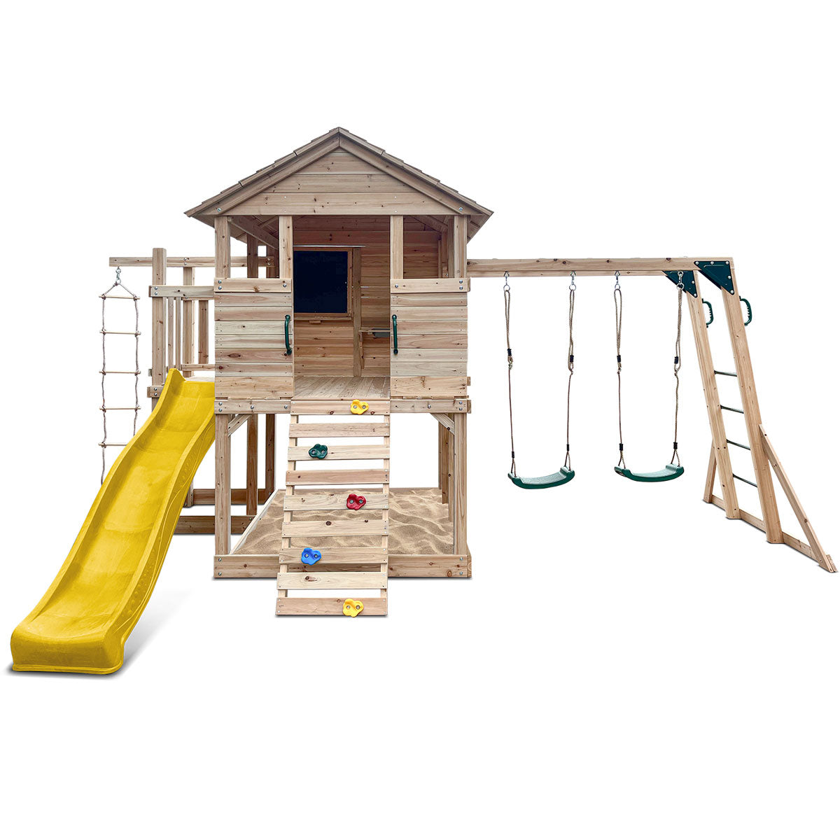 Lifespan Kids Kingston Cubby House with 2.2m Yellow Slide 3