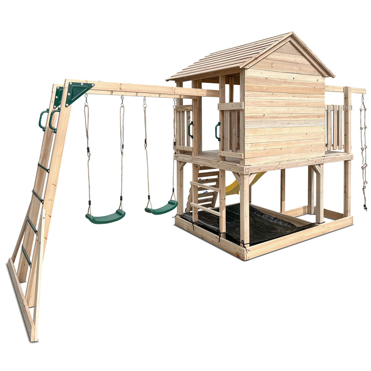 Lifespan Kids Kingston Cubby House with 2.2m Yellow Slide 4