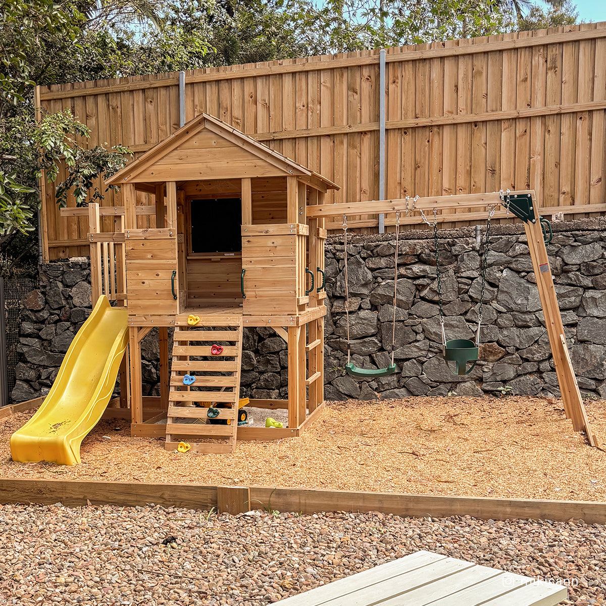 Lifespan Kids Kingston Cubby House with 2.2m Yellow Slide 8