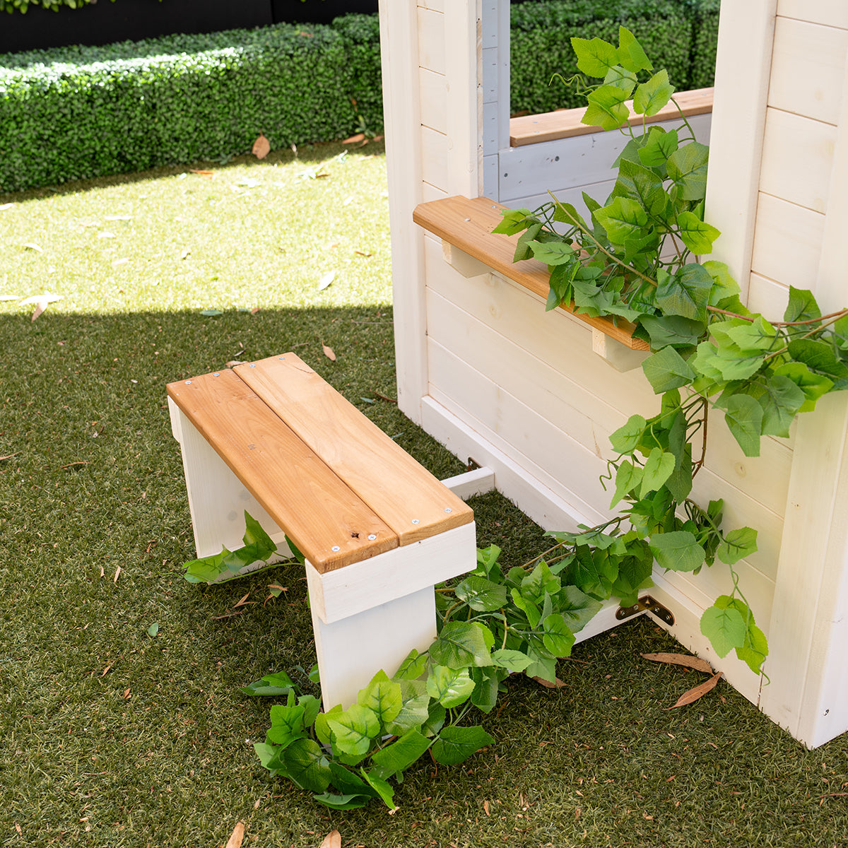 Lifespan Kids Teddy Cubby House in White (V2) with Floor 8