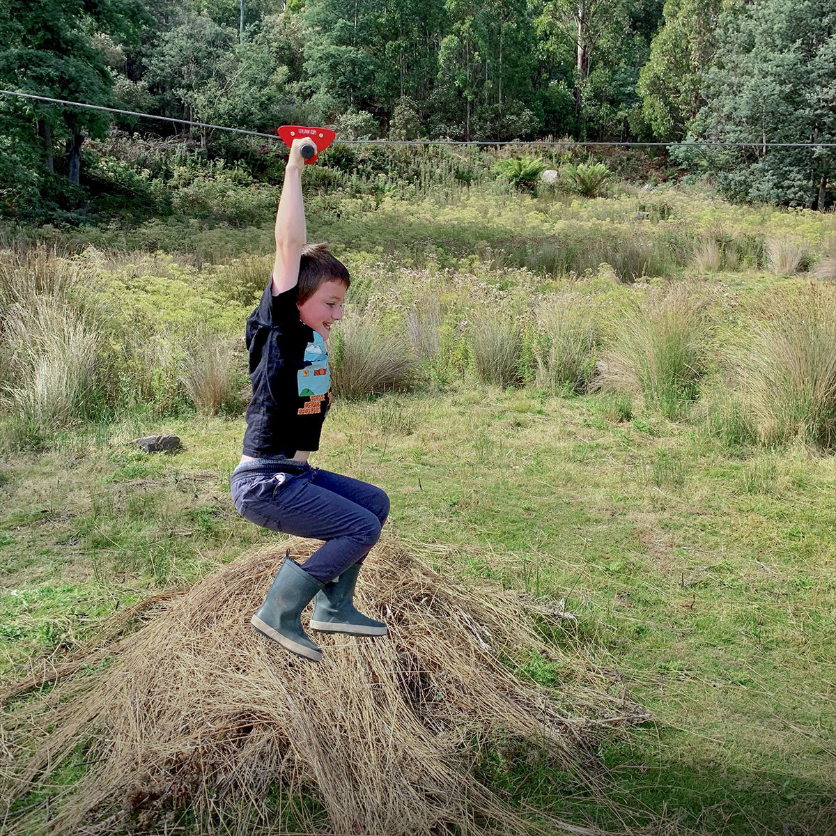 Lifespan Kids Woomera Flying Fox + Red Monkey Swing 5