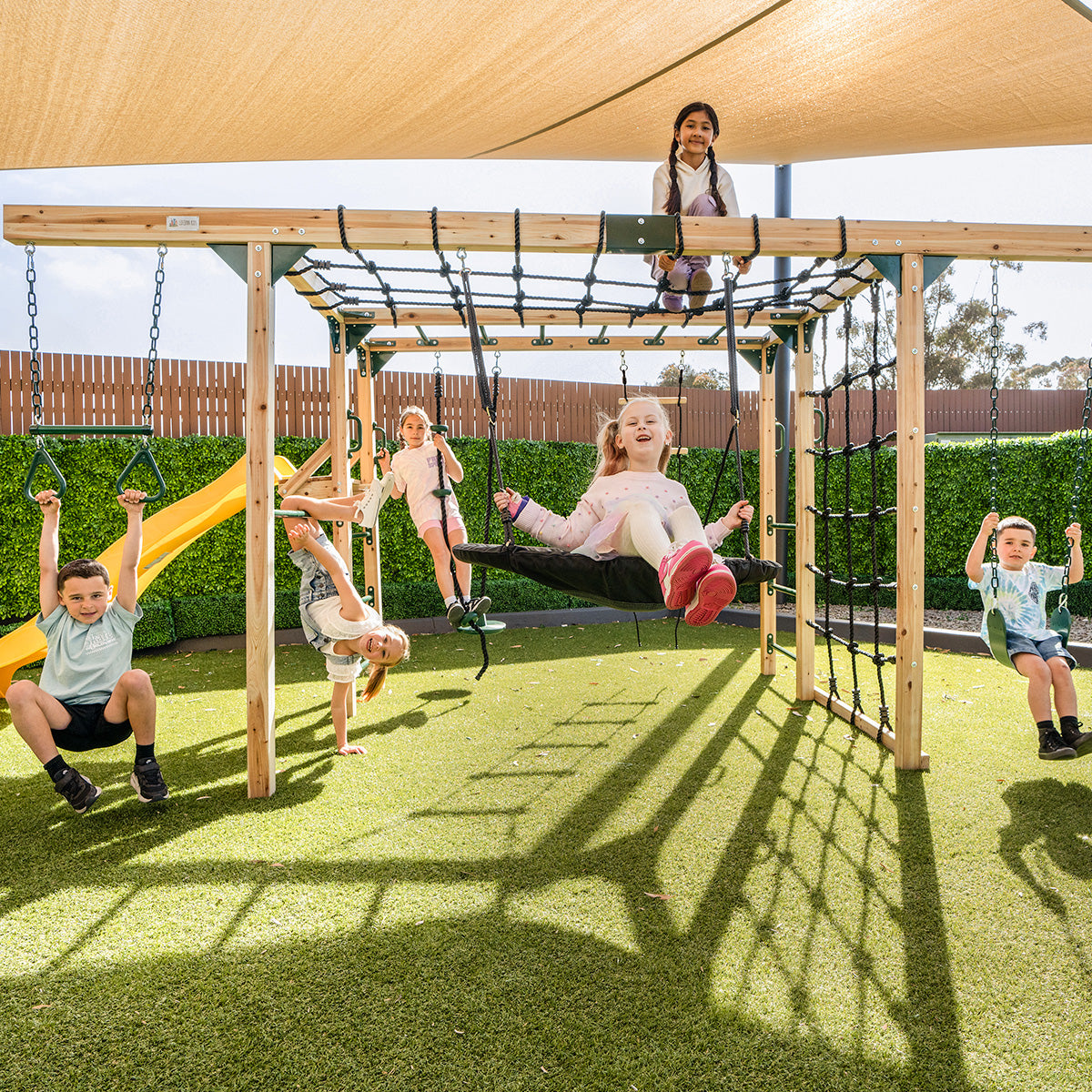 Lifespan Kids Orangutan Climbing Cube Jungle Gym Play Centre + Yellow Slide 7