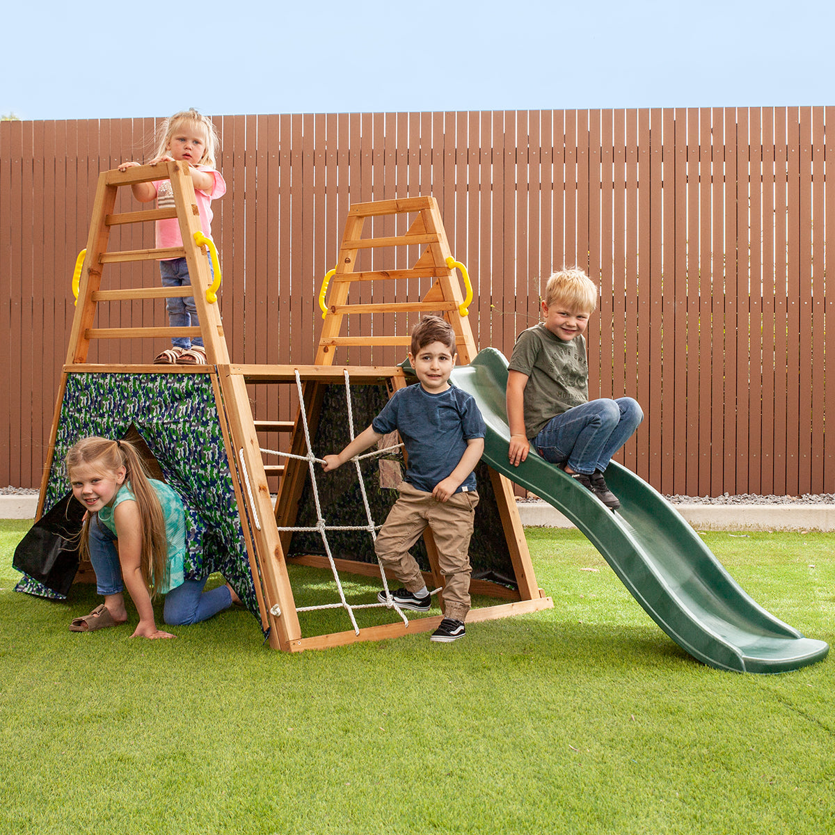 Lifespan Kids Cooper Climbing Frame with 1.8m Green Slide 8