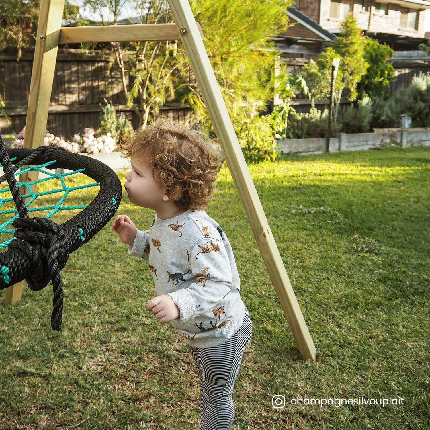 Lifespan Kids Oakley Swing Set with 1m Spidey Web Swing 3