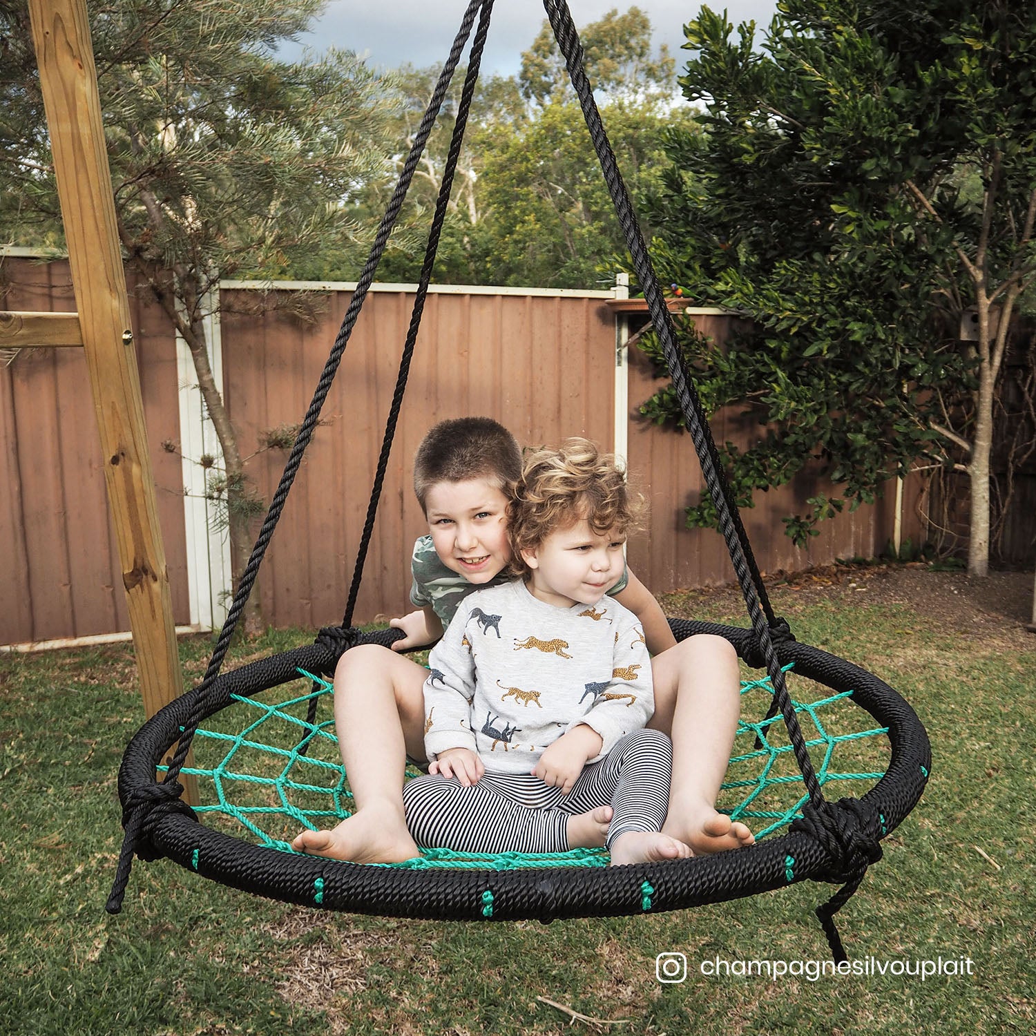 Lifespan Kids Oakley Swing Set with 1m Spidey Web Swing 6
