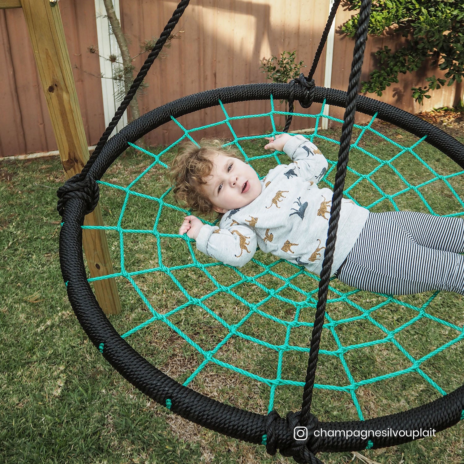 Lifespan Kids Oakley Swing Set with 1.2m Spidey Web Swing 5