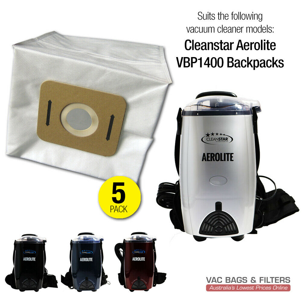 5 x  Vacuum Bags for Cleanstar Aerolite VBP1400 Backpacks 3
