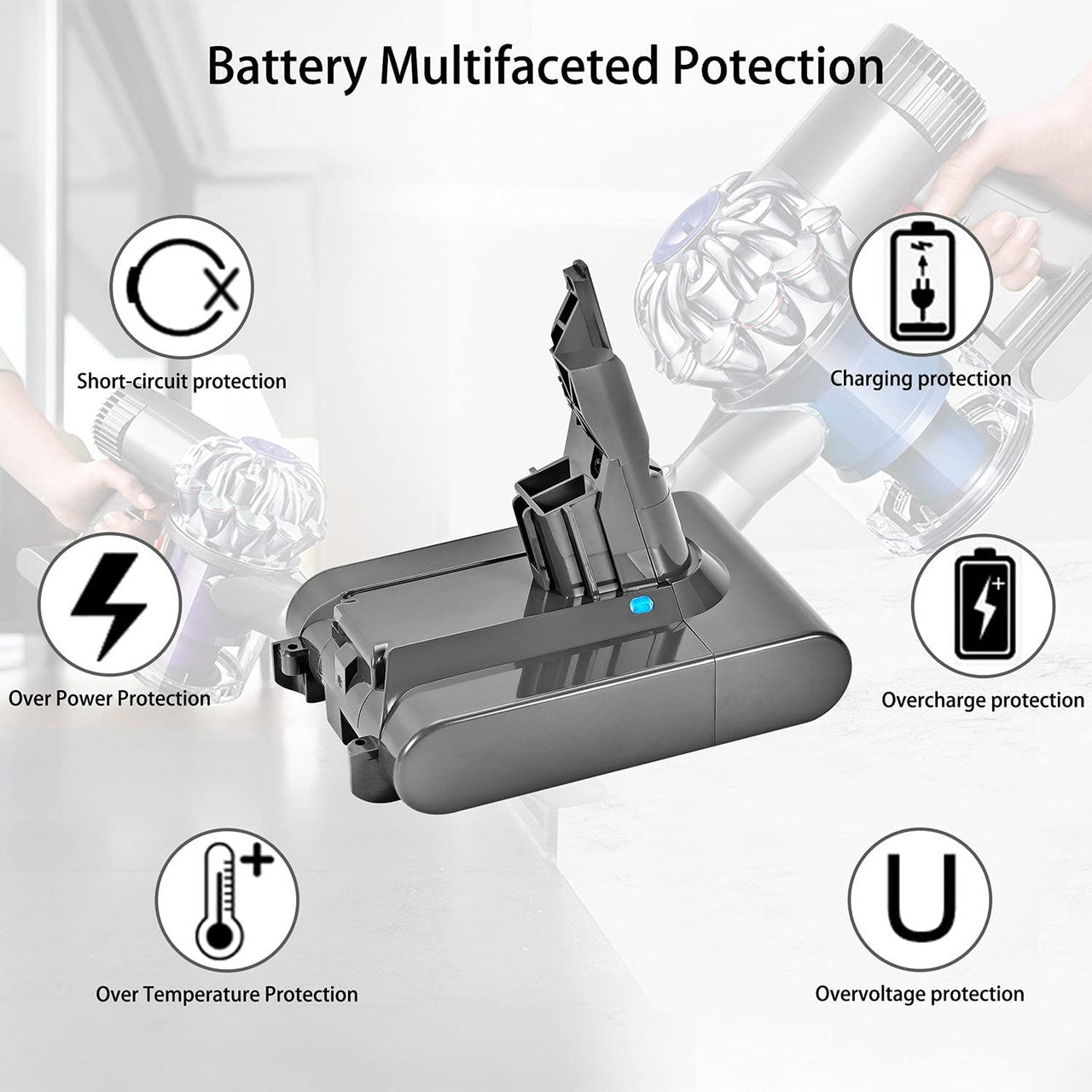 Battery for all Dyson V7 SV11 vacuum cleaners 4
