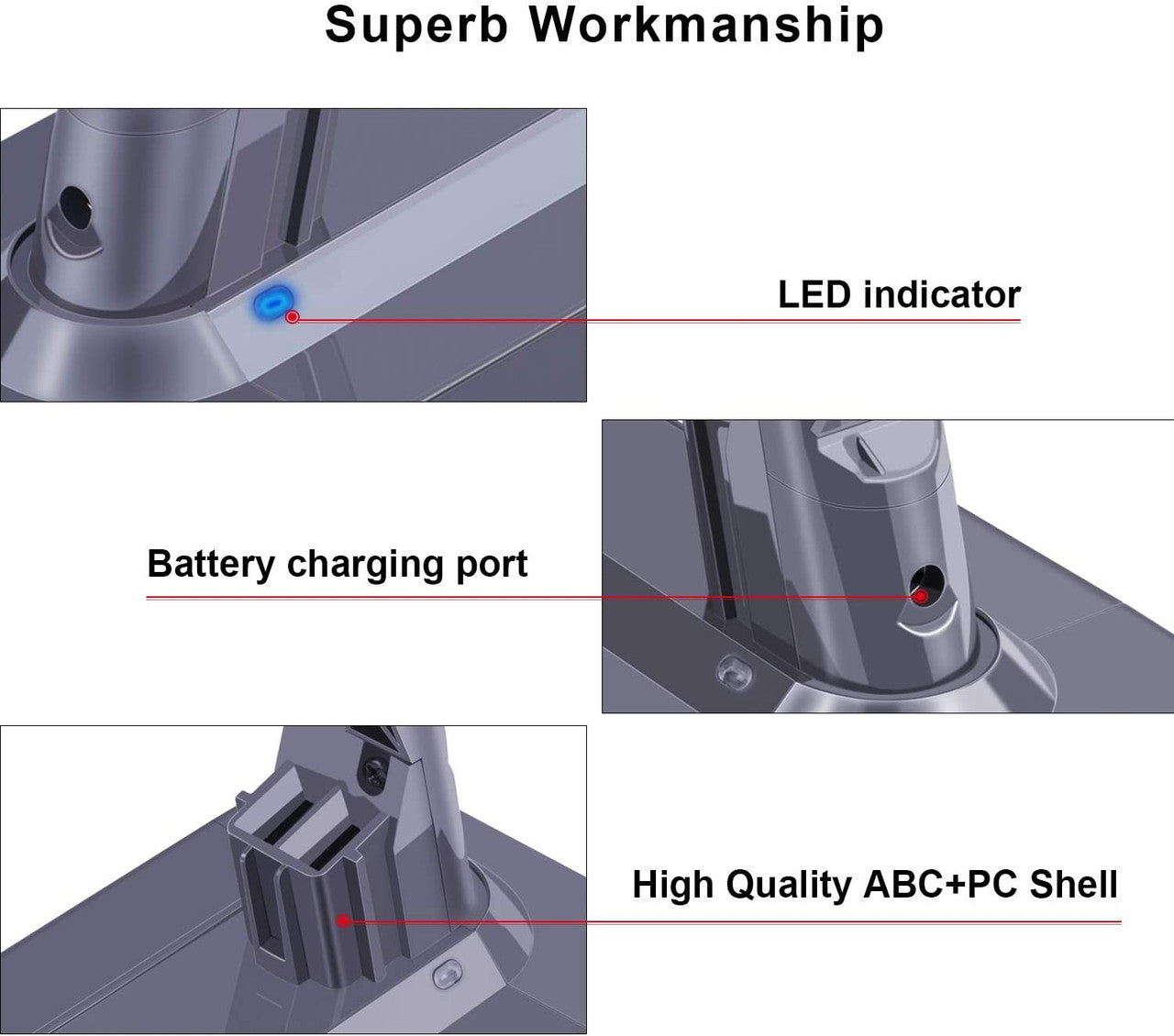 Battery for all Dyson V7 SV11 vacuum cleaners 6