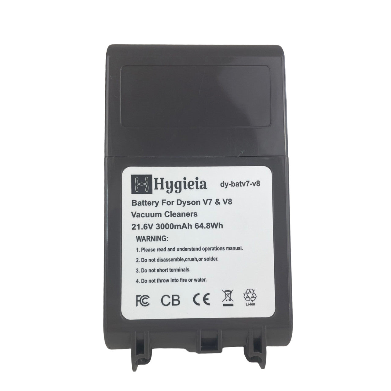Hygieia Battery - Dual Fit  For ALL Style Dyson V7 & V8 (SV10, SV11, SV25, SV37) Models 3
