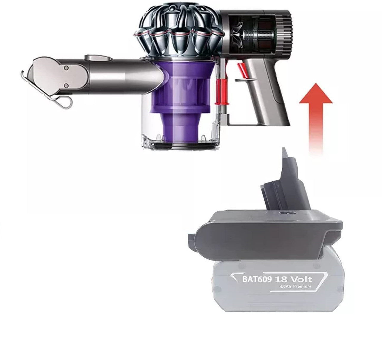Bosch 18V To Dyson V7 & V8 Battery Converter / Adapter 6