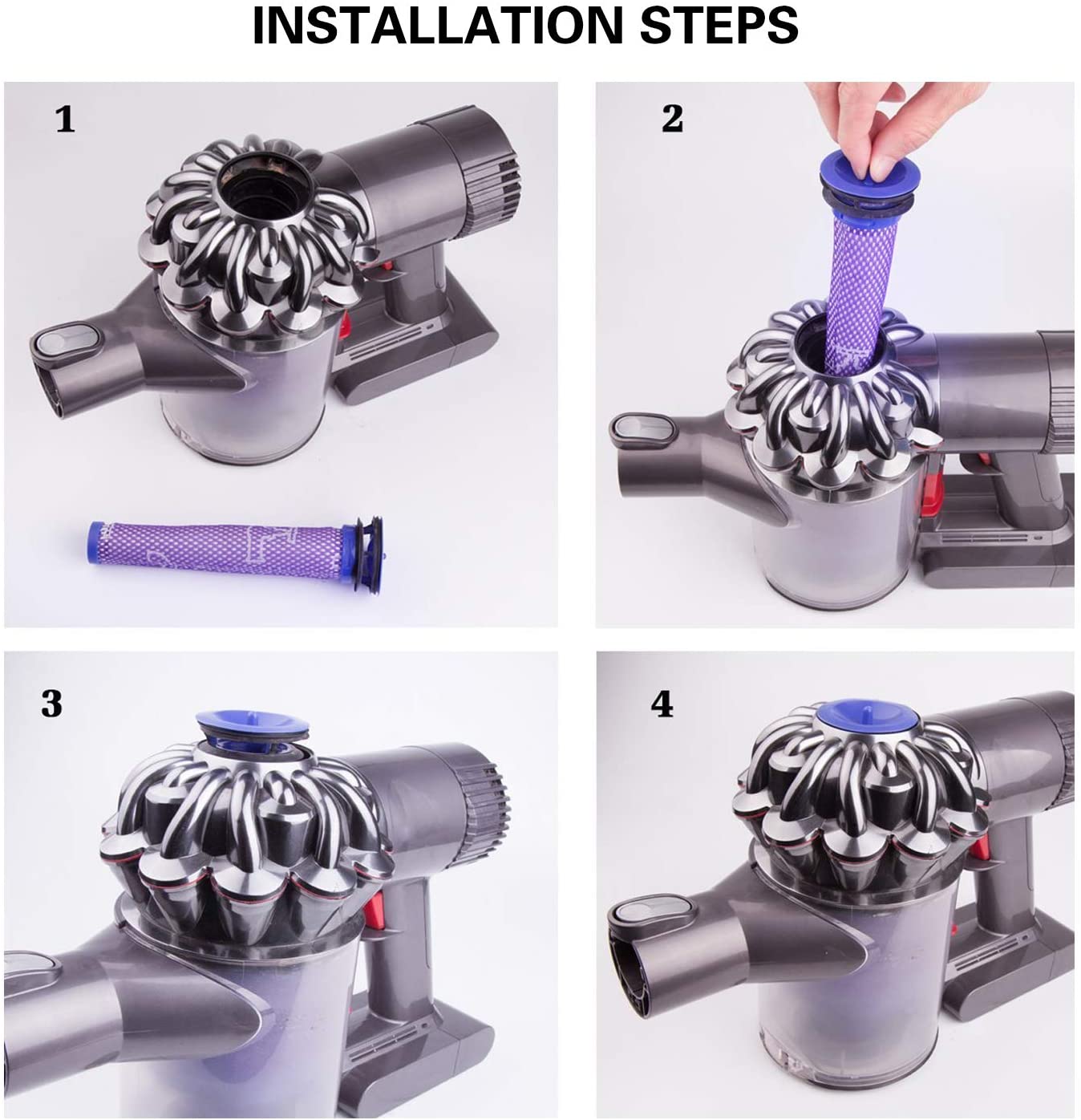 Filter for DYSON V6, V7, V8,  DC58, DC59, DC61, DC62 stick vac 4
