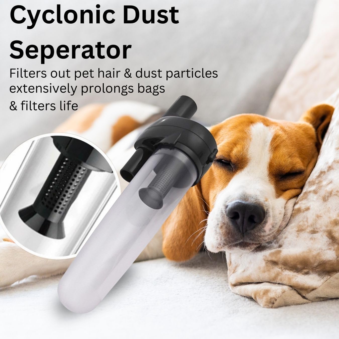 Hygieia Cyclonic Dust Separator (Bag Saver) - For Most Vacuum Brands 4