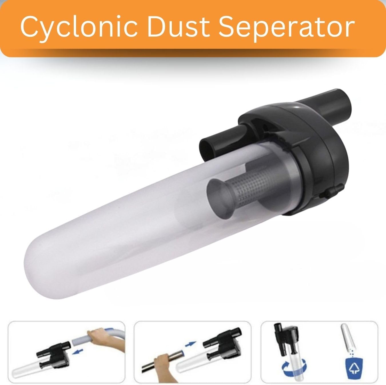 Hygieia Cyclonic Dust Separator (Bag Saver) - For Most Vacuum Brands 7