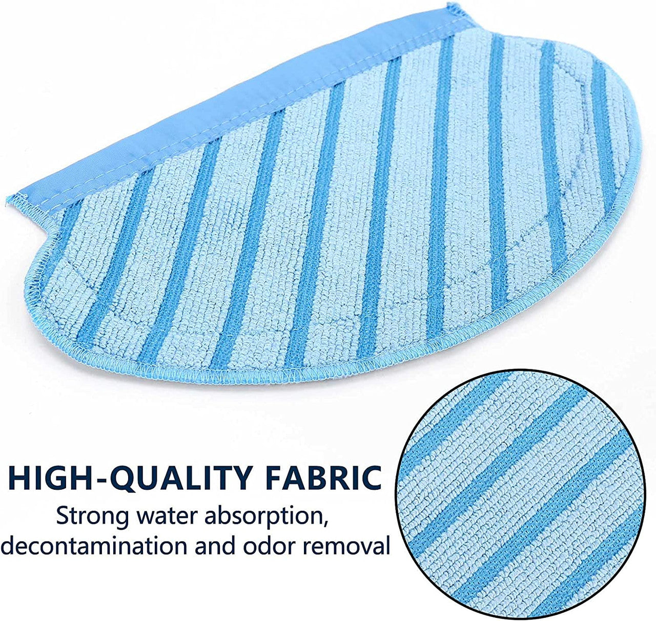 2 X  Reusable Mopping Pads For Ecovacs Deebot Ozmo 700, 750, 920, 950, T5, N5 & N7 3