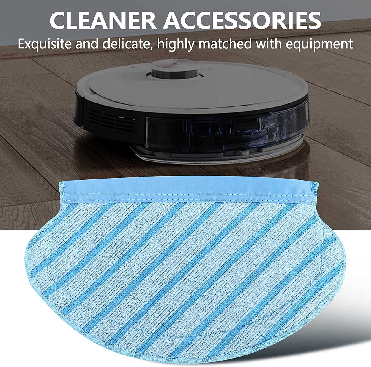 2 X  Reusable Mopping Pads For Ecovacs Deebot Ozmo 700, 750, 920, 950, T5, N5 & N7 6