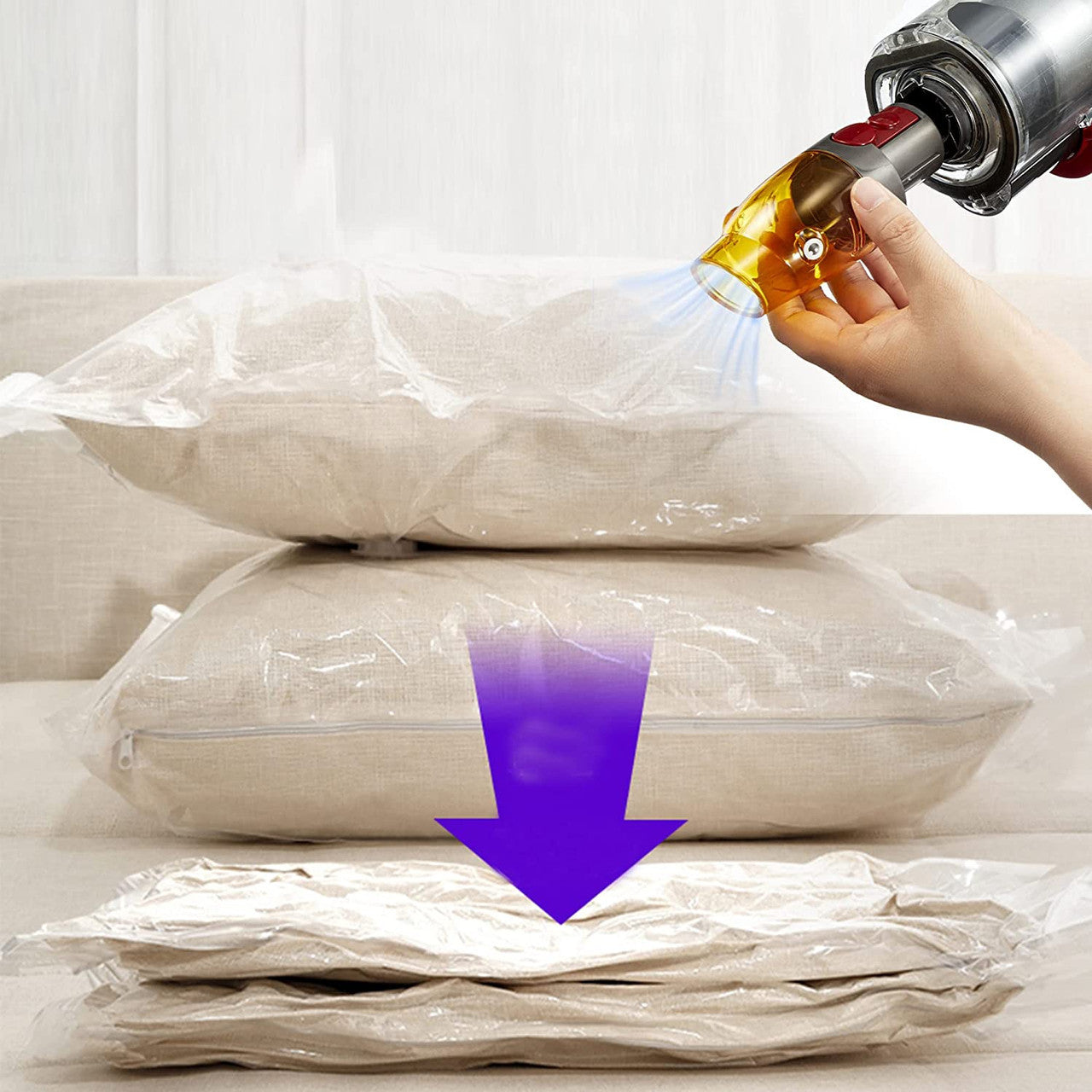 Air Sealing Dyson Adaptor for Vacuum Seal, Space Saver Storage bags 3