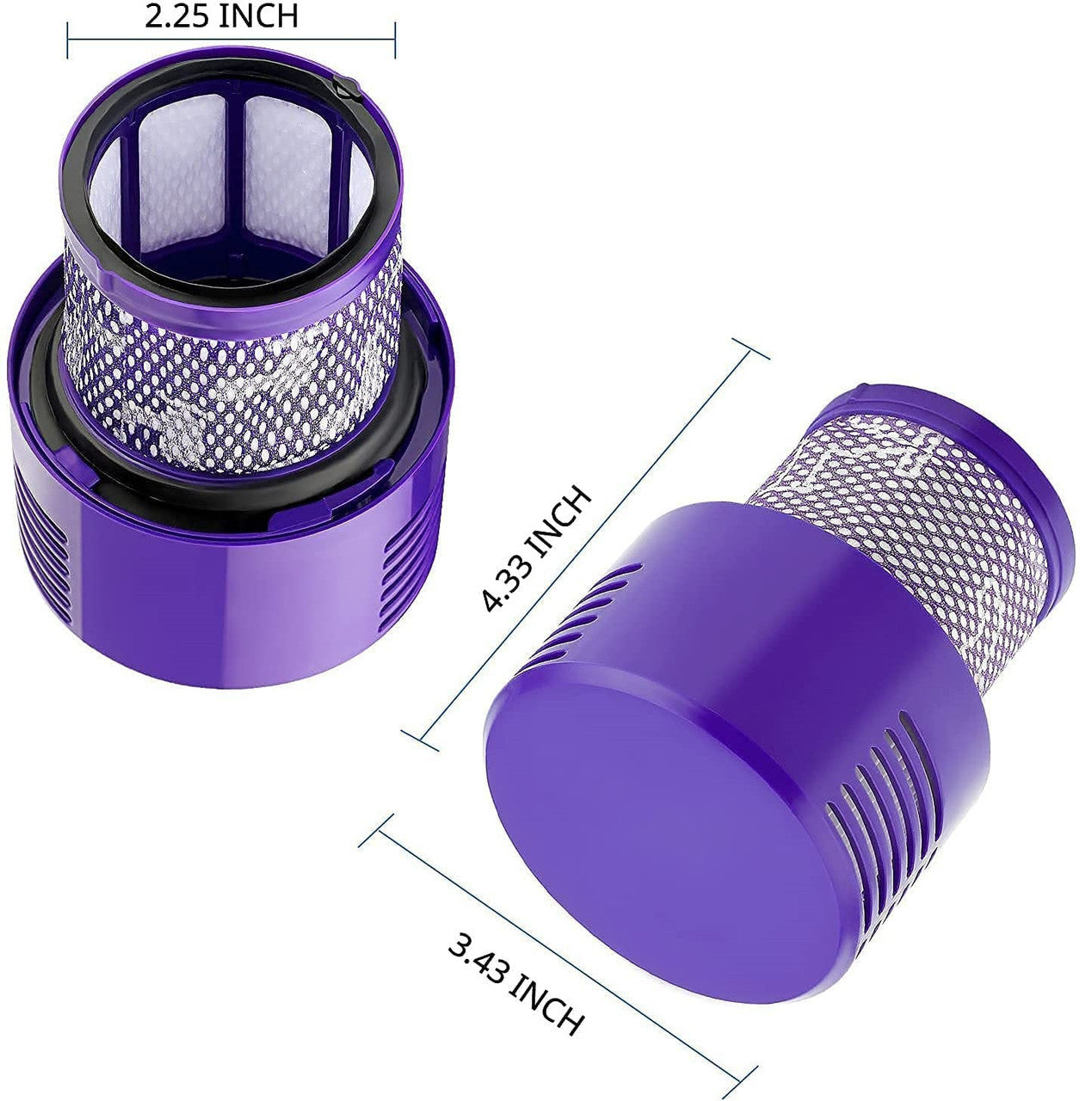 2  x HEPA Filters for Dyson V10 Vacuum Cleaners 5