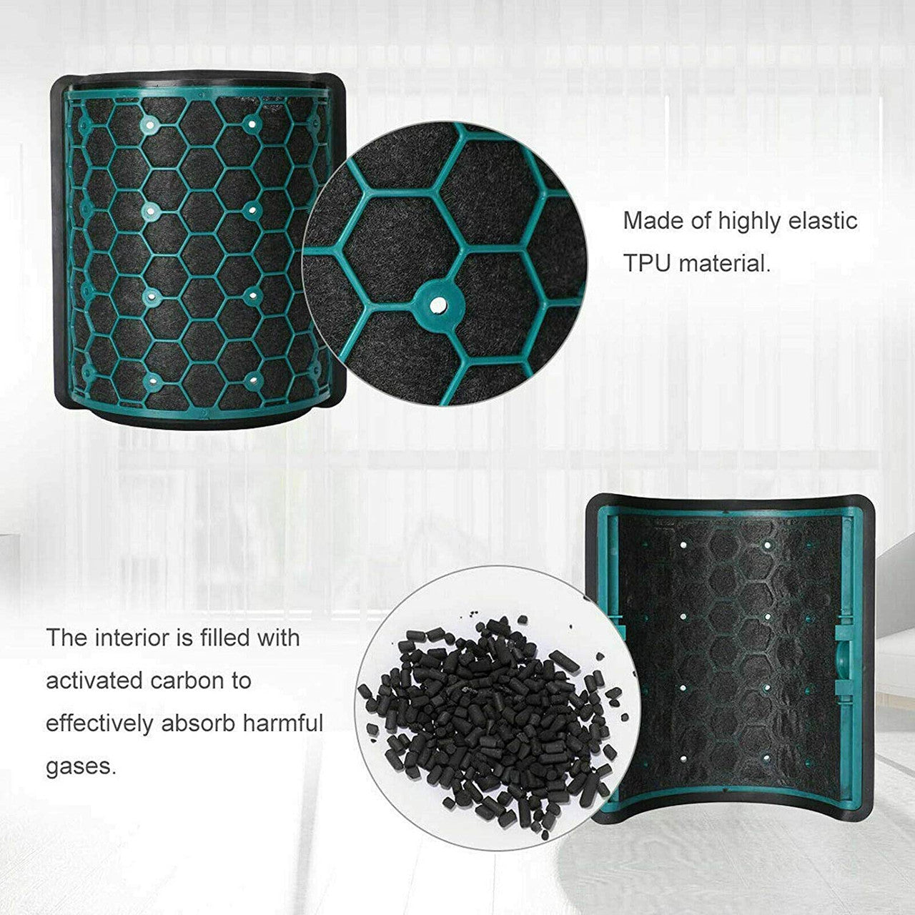 Glass HEPA + Inner Carbon Filter for Dyson Pure Cool Air Purifier 6