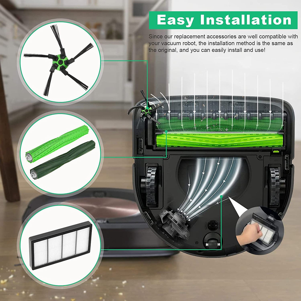 Replenishment Kit for iRobot Roomba S Series (S9 & S9+) Robotic Vacuum Cleaners 6