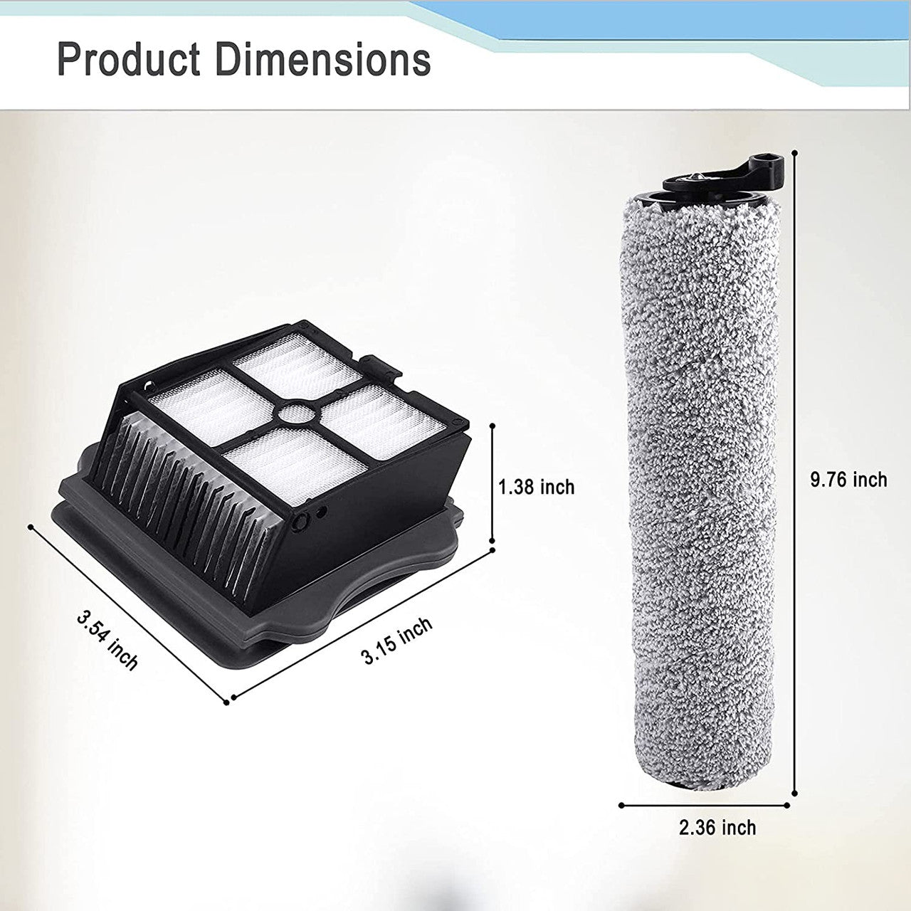 Filters & Roller Brush Pack For Tineco Floor One S3 8