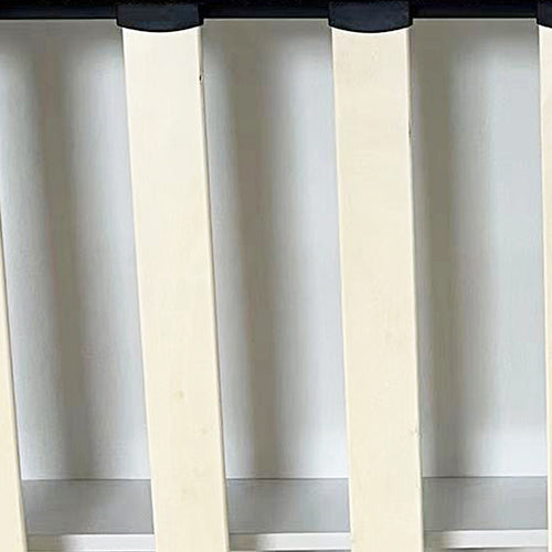 King Size High Rise Headboard Linen Beige Fabric Four MDF Drawers with Wheels Bed Frame 5