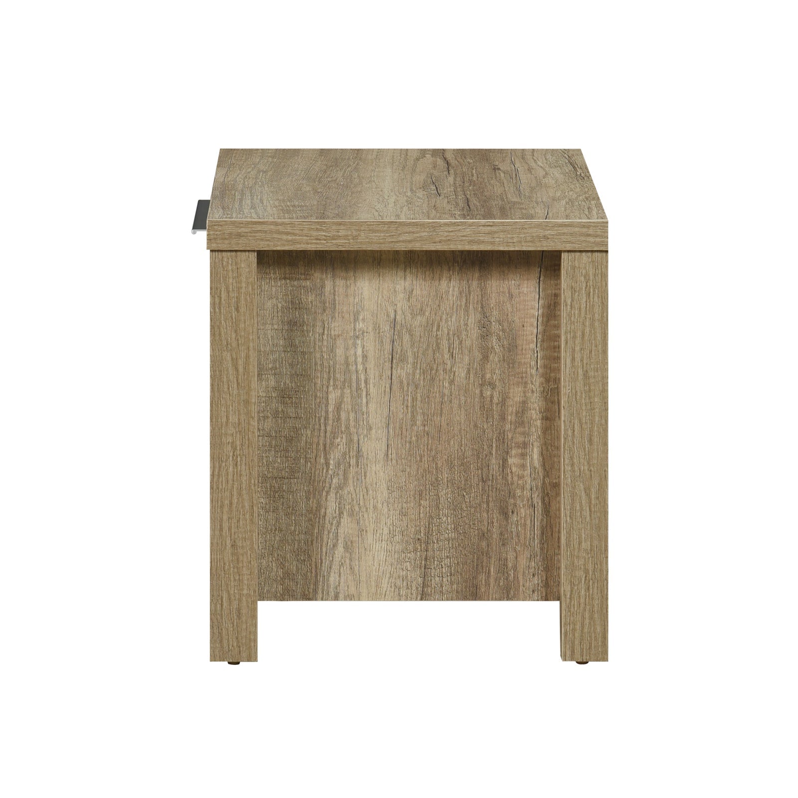 Bedside Table 2 drawers Storage Table Night Stand MDF in Oak 3