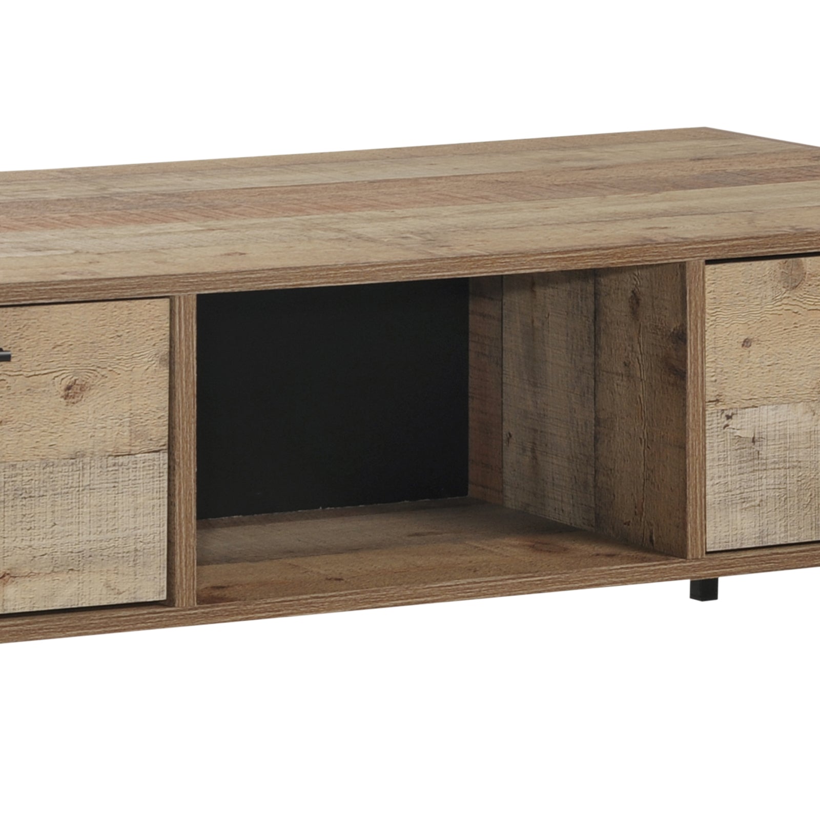 Coffee Table 2 Drawers Particle Board Storage in Oak Colour 4