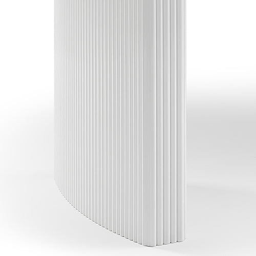 Dining Table Sintered Stone Top MDF Table Base High Glossy White 6