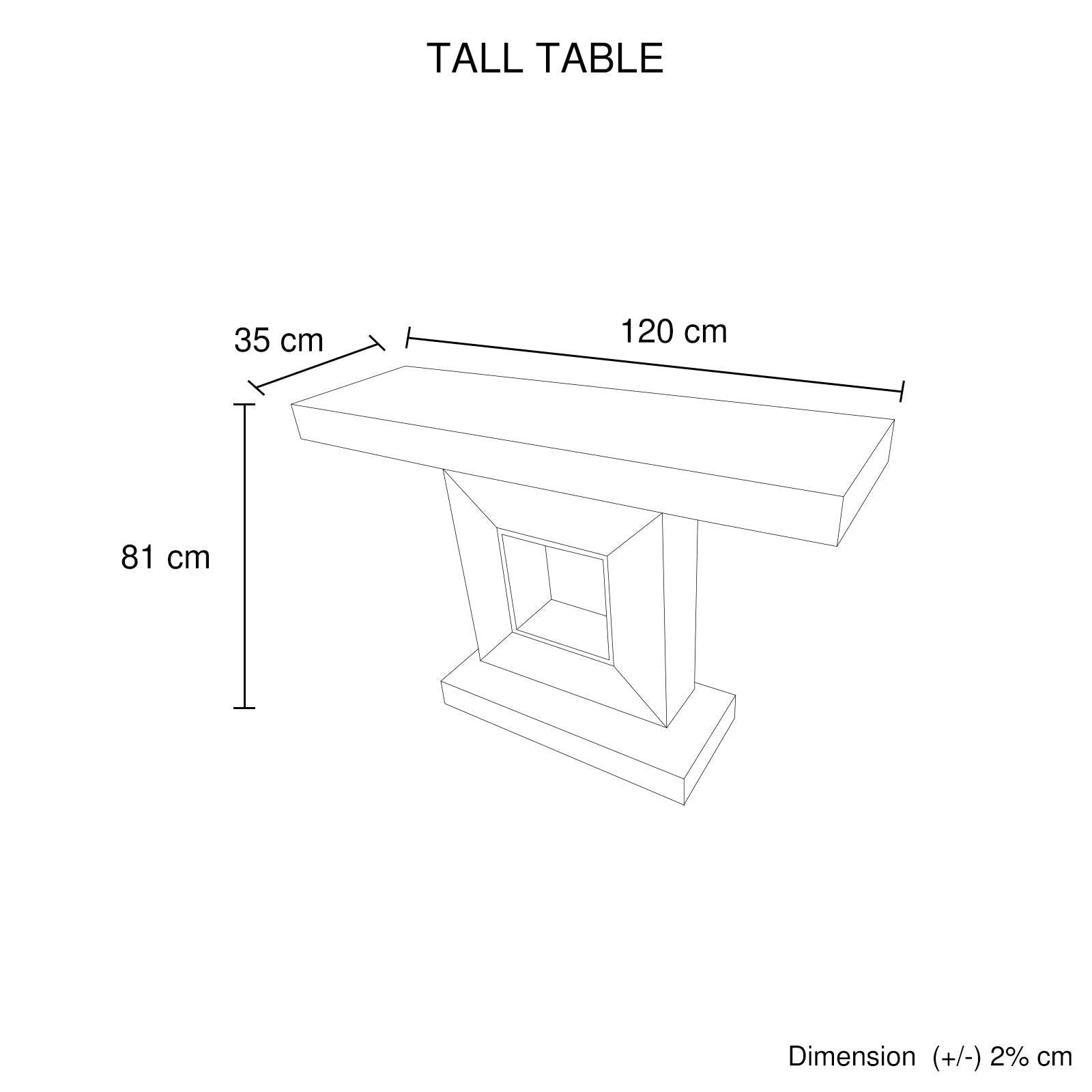 Hall Table Rectangular Shape MDF & Mirror Attractive Base 6