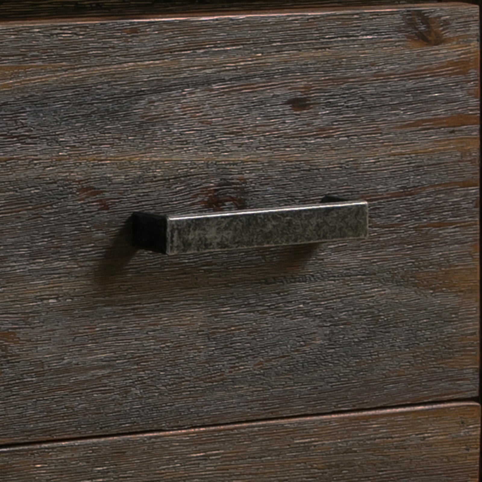 Hall Table 2 Storage Drawers Solid Acacia Wooden Frame Hallway in Chocolate Color 5